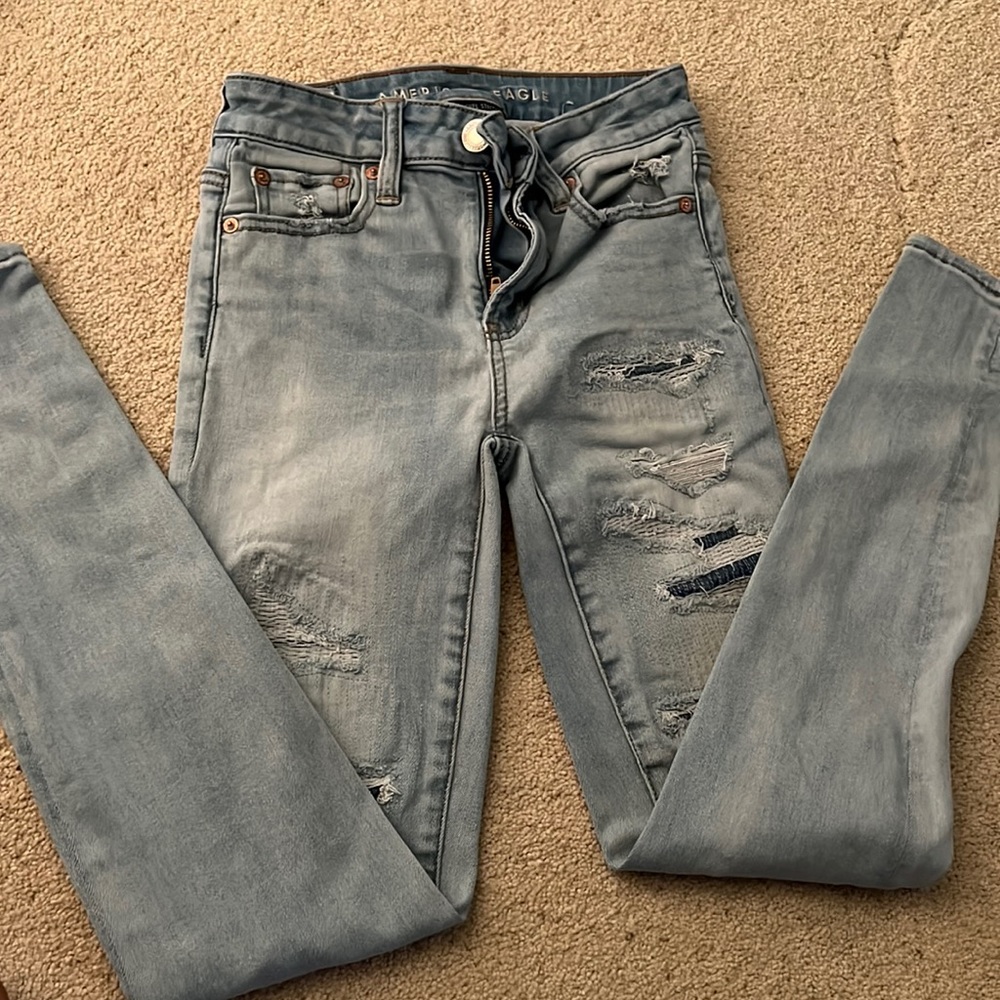 high rise jeans